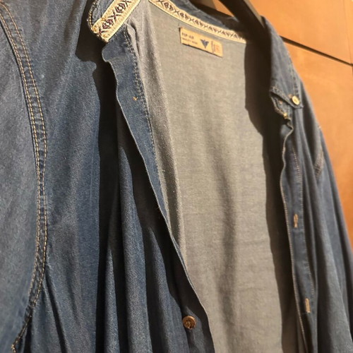 Demin Unisex denim shirt XL like new, blue