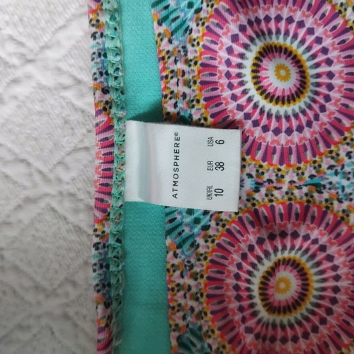 Primark strapless bikini used, pink multicolor, sizes L and XL