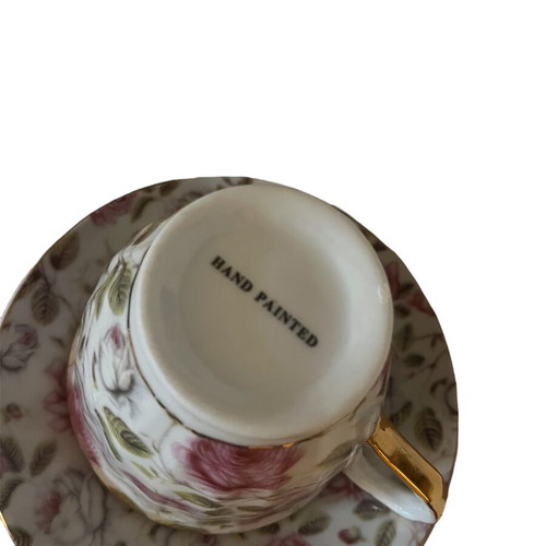 Porcelain tea/coffee cup hand-painted like new