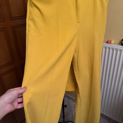 Zara Suit Set Blazer and Trousers XXL Like New Yellow