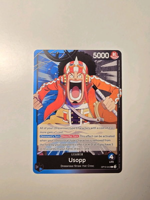 Usopp One Piece Card Game OP10-042 Leader like new