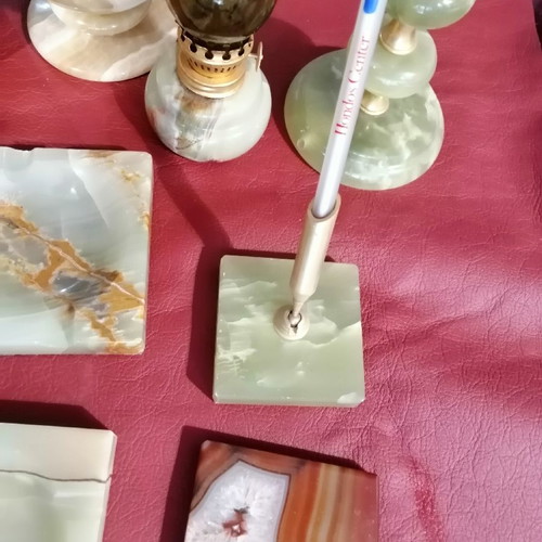 Onyx and alabaster genuine decorative items from Crete new