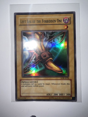 Yu-Gi-Oh! Left Leg of the Forbidden One card used