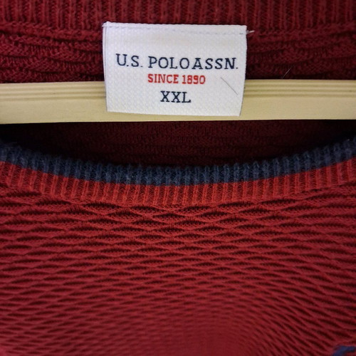 Men's US Poloassin sweater XXL like new, burgundy