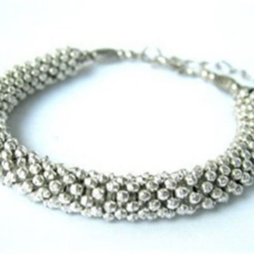 Bracelet Vogue design with snowflakes new, Tibetan silver