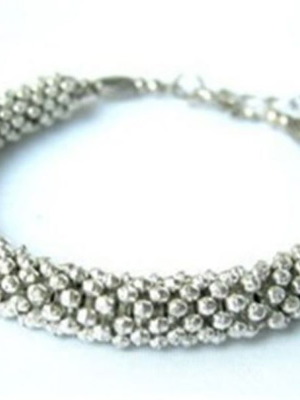 Bracelet Vogue design with snowflakes new, Tibetan silver