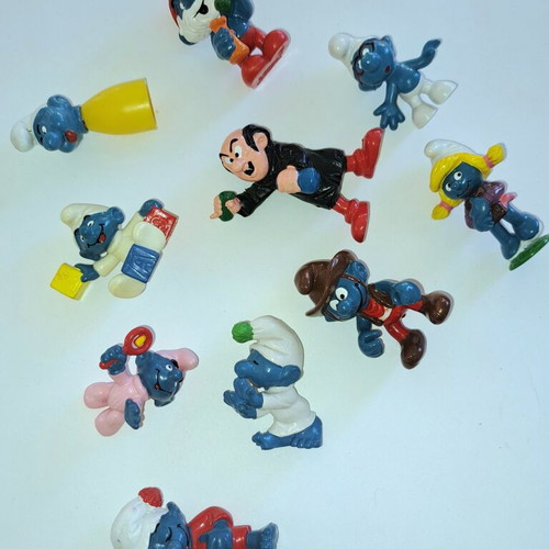 Smurfs vintage figure set of 10 by Schleich like new