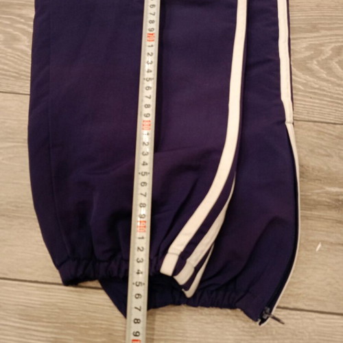 Adidas vintage set used, 90s navy–burgundy–white with glitter details
