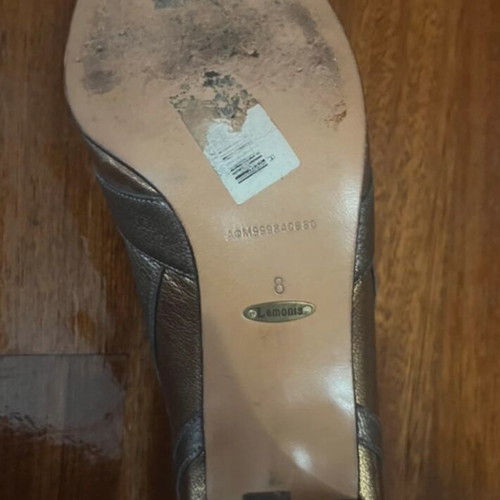 Kalogirou pumps size 39 like new, brown and gold
