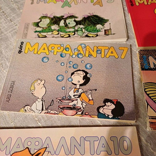 Mafalda comics used, issues 1,3,5,7-12