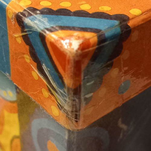 Paper box used 25x16.5x11.5 cm