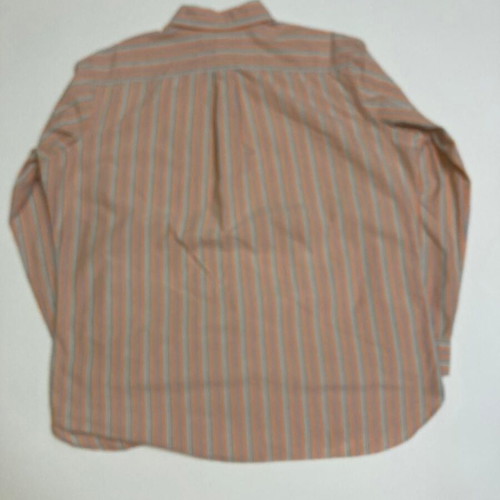 Ralph Lauren Fun Overhemd XL classic fit oxford orange green white pinstripe long sleeve shirt