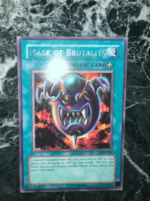 Κάρτα YU-GI-OH Mask of Brutality σπάνια σε άριστη κατάσταση