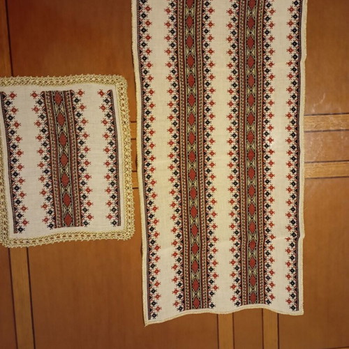 Set of handmade embroidery like new