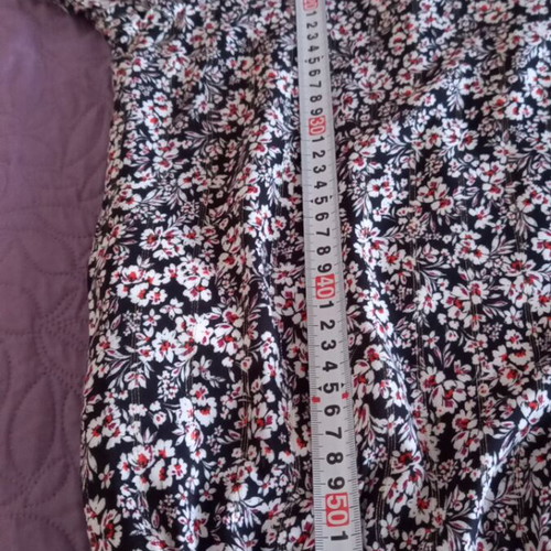 Toi&Moi women's blouse M, black with multicolour floral pattern