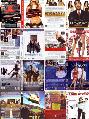Comedy DVDs used, pack of 8 with subtitles