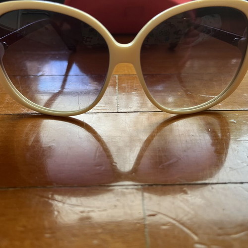 3Guys Oversized Sunglasses Used White With Case