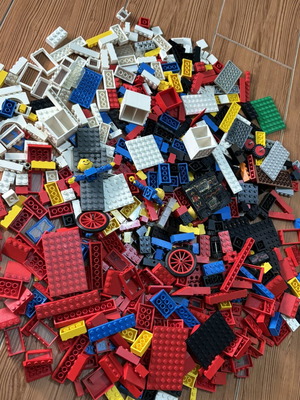 Vintage Lego κομμάτια μεταχειρισμένα, πακέτο 1,4 κιλών από σετ 70s