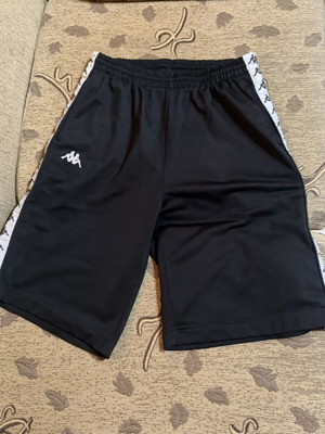 Kappa men's shorts with snap buttons used, size M, black