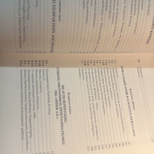 Financial Management Topics book like new, Greek