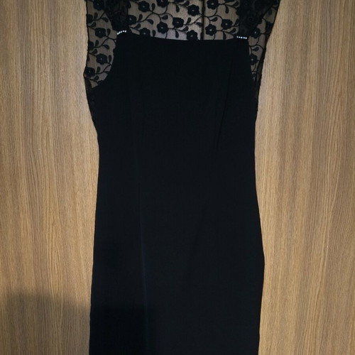 Dress with lace small-medium festive like new, black