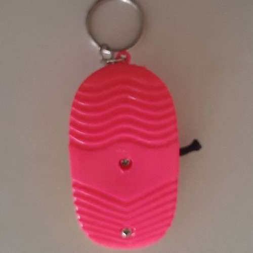 Vintage clown shoe keychain like new, pink and yellow