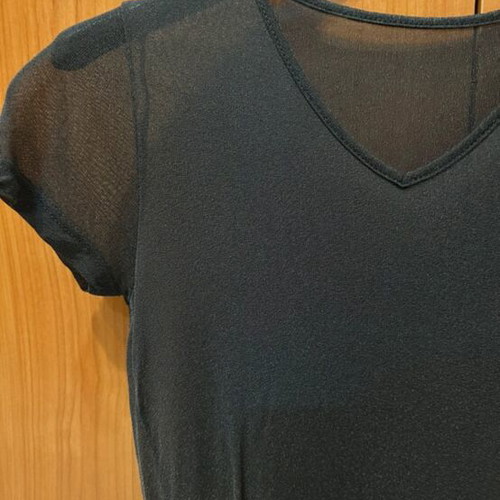 Sheer top black size M used