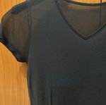 Sheer top black size M used