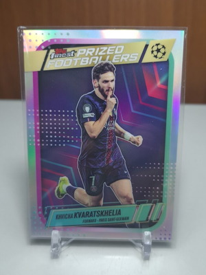Topps Finest 2026 Prized Footballers Khvicha Kvaratskelia κάρτα σαν καινούργιο