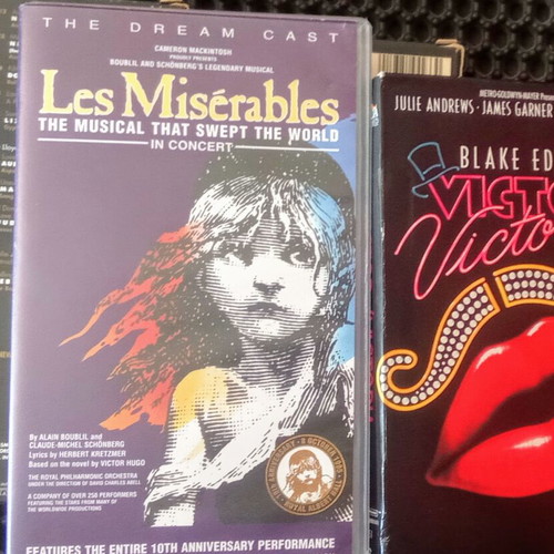 TheDream Cast musical VHS tapes used, collection of 7 rare musicals