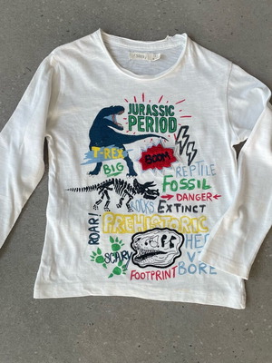 Boys' mako long-sleeve shirt used, SFERA 98-104 cm