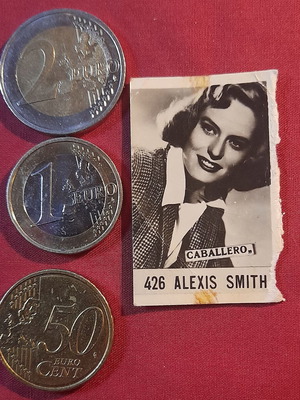 Alexis Smith Caballero vintage tobacco advertising card