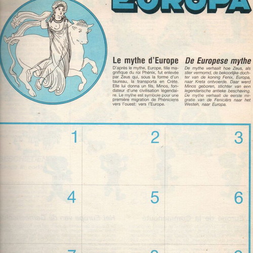 Panini Europe Sticker Album new, collectible political edition 1986