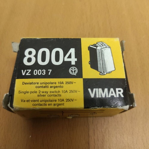Vimar VZ 0037 single-pole switch 10A 250V new