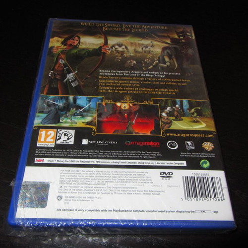 Lord of the Rings Aragorns Quest Sony PS2 καινούργιο σφραγισμένο