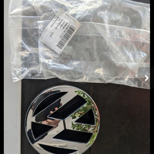 VW Genuine Emblem 125mm for Golf 5, Caddy 3, Touran, Eos