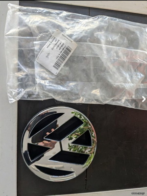 VW Genuine Emblem 125mm for Golf 5, Caddy 3, Touran, Eos