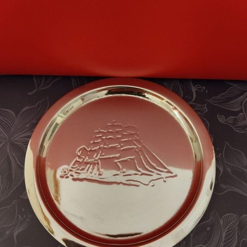 Cutty Sark Vintage Silvered Coaster like new