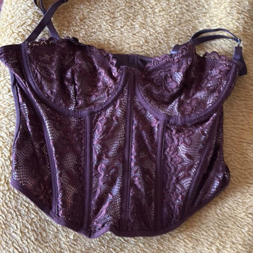 Shein bustier new, brown, size M