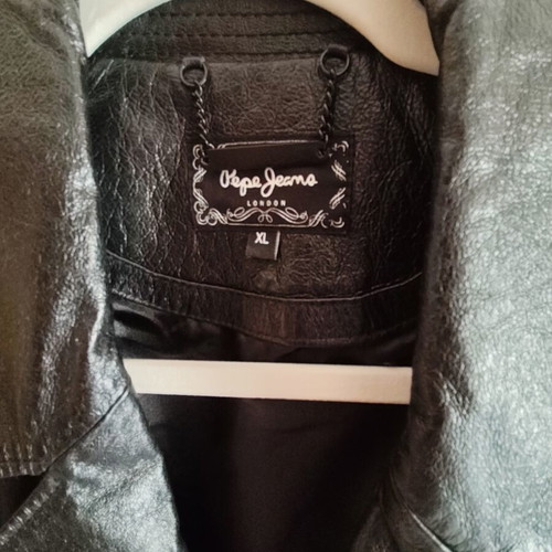 Pepe Jeans London leather biker jacket new, XL