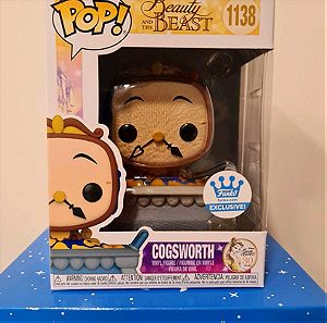 Funko Pop Disney Beauty and the beast #1138 Cogsworth Funko shop exclusive