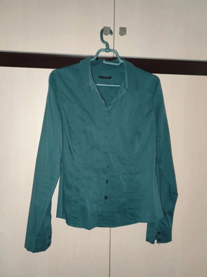 Sisley women's shirt used, size S, green