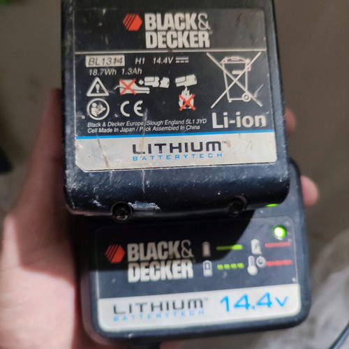 Black & Decker Drill ASL158 Lithium Battery used, DIY repairs
