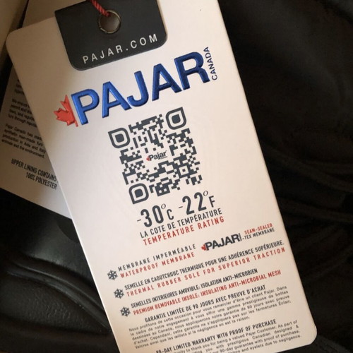 Pajar De-Ice Winter Boot new women's size 38 black