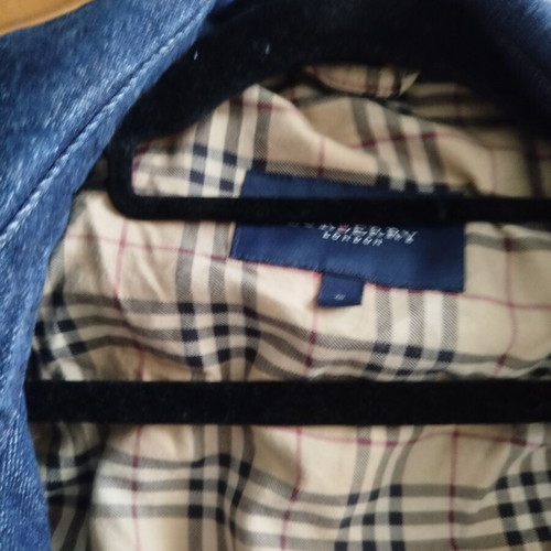 Burberry denim coat with hood, unisex, sizes S and M