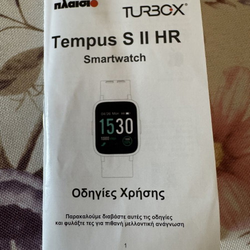 TurboX Smartwatch Tempus S II HR pair like new, pink and black