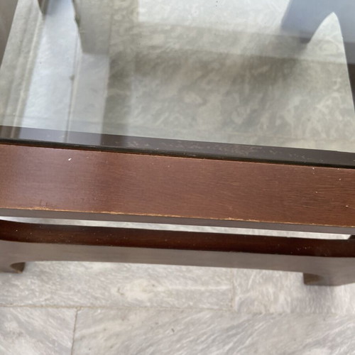 Vintage Side Coffee Table used with Mid-Century Minimalist Design