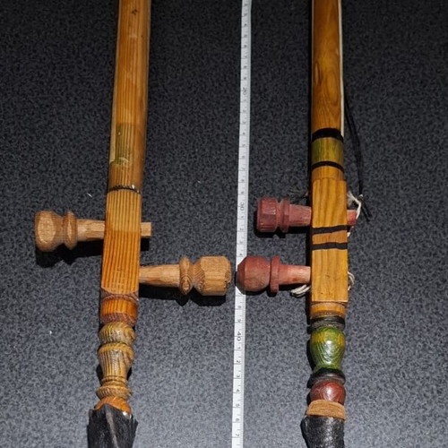 Set of 2 Rababa Traditional String Instruments used, Egyptian