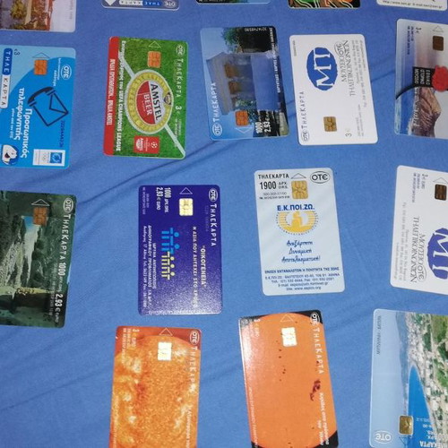 Phone cards used, pack of 576 pieces
