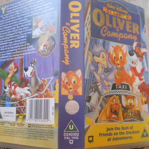Walt Disney's Classics Oliver and Company VHS used with English subtitles
